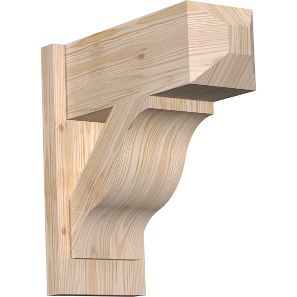 Ekena Millwork Funston Smooth Craftsman Outlooker, Douglas Fir, 7 1/2"W x 18"D x 18"H OUT08X18X18FST04SDF - main